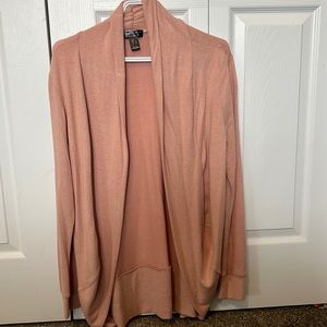 Lightweight pink cardigan size large.